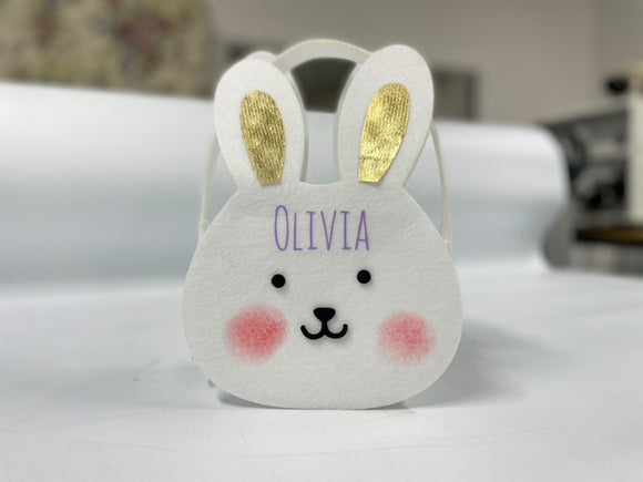 Personalised Easter Bunny Felt Bag