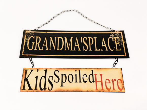 Hanging Grandma's Place Sign